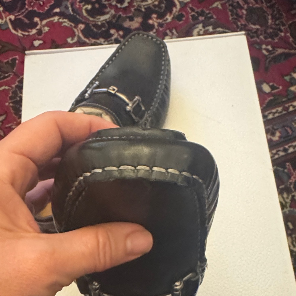 Nordstrom Men's Black Leather Loafers - Picture 7 of 9